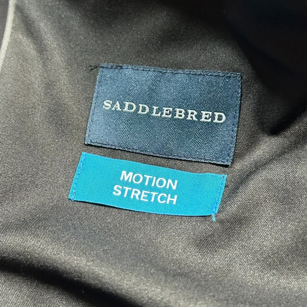 Saddlebred Blazer 44R Black Motion Stretch Two Button Sport Coat